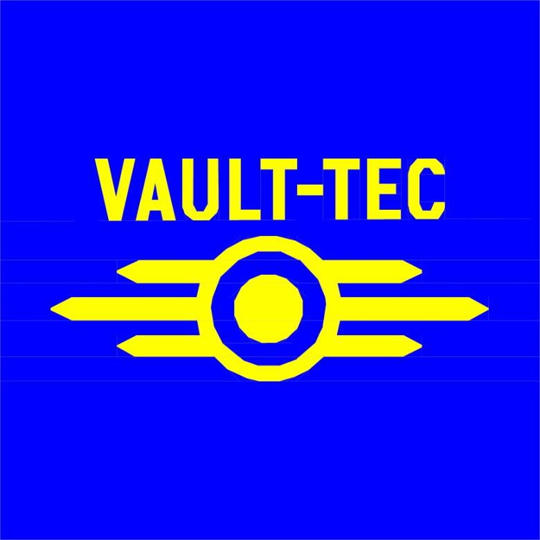 Vault tec logo from fallout 4 textillia